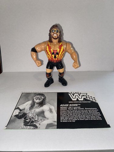 WWF Hasbro Adam Bomb GREEN CARD action Figure. Gre...