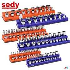 6pc/3pc Magnetic Socket Organizer Storage Holder 1/4" 3/8" 1/2" Drive SAE Metric