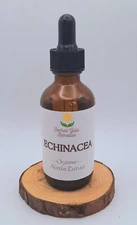 Echinacea Herb Glycerite, Fresh Extract Tincture, Immune Support for Cold & Flu