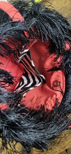 NEW WITH TAGS Bagolitas by Janice Cloth Purse Fringe Black, White, Zebra Stripe - Picture 5 of 9