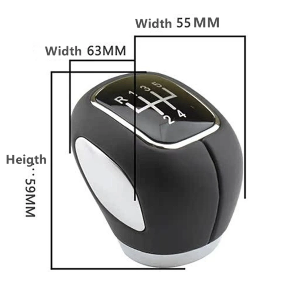 Cabezal de perilla de cambio de palanca de cambios manual para automóvil para Chevrolet Hyundai KIA Foto 4 de 4