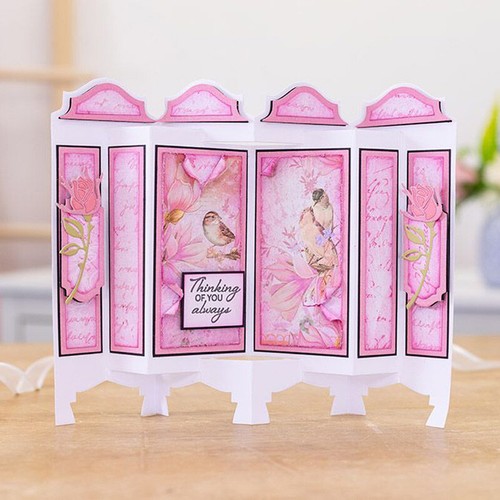 Screen Metal Taglio Fustelle Scrapbooking Carta Card Album Goffratura Stencil - Foto 4 di 5