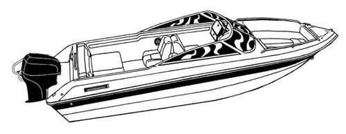 Sea Hunt Escape 211 LE Dual Console Fishing Trailerable boat cover grey - Picture 2 of 7