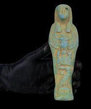 Ancient Egyptian Ushabti Statue – Rare Funerary Artifact of Egyptian Figure BC