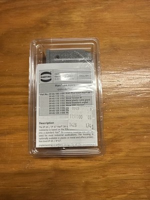 Harting 09 45 115 1100 Han 3A RJ45 Industrial Connector Set Metal
