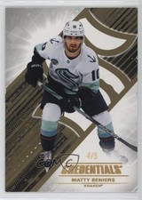 2024-25 Upper Deck Credentials Gold 4/5 Matty Beniers #65 c6j