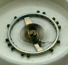 Peseux 180, 200 Balance Wheel Complete And Spring 280 Watch Movement Parts NOS