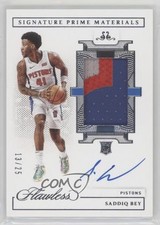 2020-21 Panini Flawless Signature Prime Materials 13/25 Saddiq Bey Auto 09te