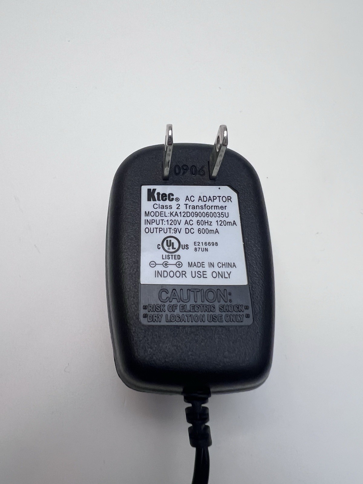 Ktec AC Adapter KA12D220020034U GENUINE