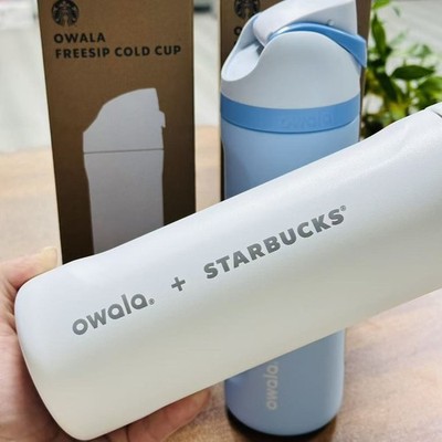 Starbucks Owala Freesip Coldcup 24oz Stainless Steel Water Bottle