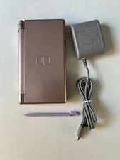 Nintendo DS Lite Pink Metallic Rose Console With Charger Tested