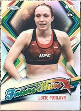 2019 Topps Chrome UFC LUCIE PUDILOVA RC Future Stars Refractor #FS-LP