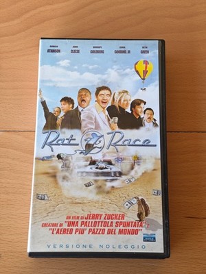RAT RACE ROWAN ATKINSON - VHS EAGLE PICTURES VERLEIHVERSION MIT POSTKARTE