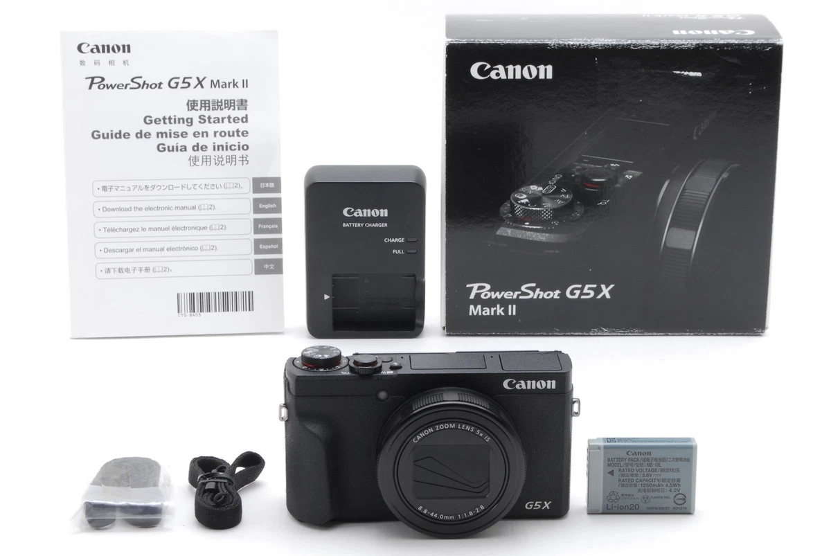 Canon PowerShot G5 X Mark II With Auto Focus Digital Cameras for