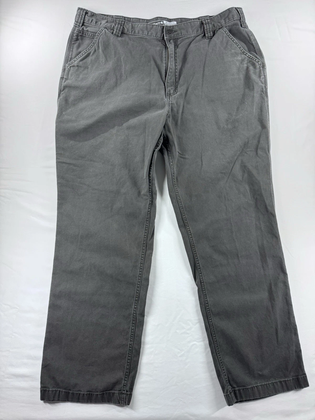 Carhartt Relaxed Fit Rugged Flex Men’s 40x32 Canvas Pants Dark Gray BN2291-M