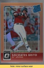 2016 Panini Donruss Optic Rated Rookies Orange /199 Socrates Brito #58 READ 0l2