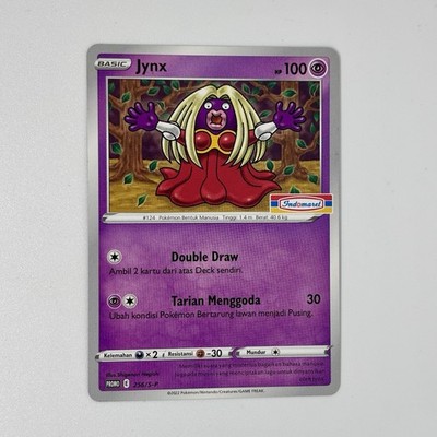 Special Pokemon TCG Indonesia Jynx Indomaret Stamped Promo 256/S-P (LOW POP!)