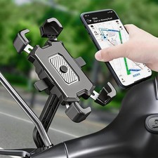 New Motorcycle Phone Mount Auto Lock Rearview Mirror Phone Holder New Motorcycle Phone Mount Auto Lock Rearview Mirror Phone Holder