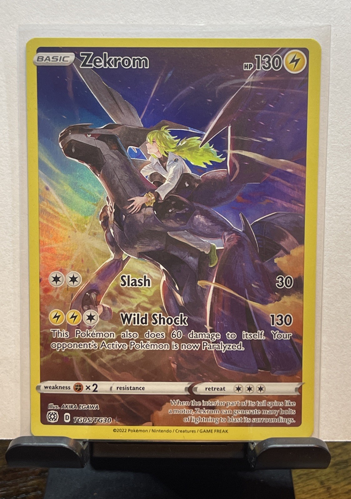 2022 Pokemon Crown Zenith Galarian Gallery Zekrom TG05/TG30 Holo NM/M