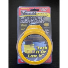 Trimax 5th Wheel King Pin Lock (TFW60) Yellow Ultra Tough Alloy