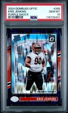 2024 PANINI DONRUSS OPTIC #265 KRIS JENKINS PURPLE SHOCK PSA GEM MT 10