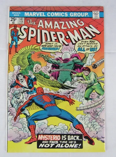 Amazing Spider-Man #141 (1975) Bronze Age Mysterio VF/NM 9.0-9.2 Z543