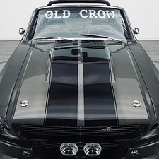 OEM MUSTANG OLD CROW CENTER VINTAGE WINDSHIELD BANNER DECAL NEW 1PC VINYL ORACLE