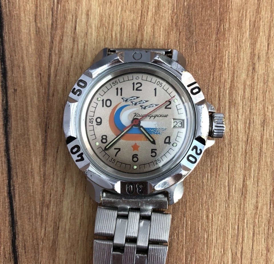 Relógio Vostok Komandirskie Wostok URSS Rússia SSSR SU Vintage Soviético - Imagem 2 de 4