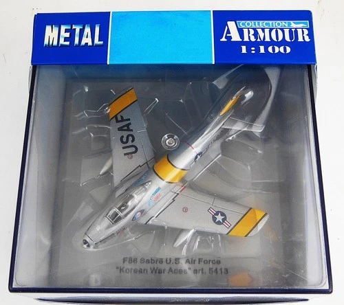 Metal ARMOR Collection F86 Sabre U.S. Air Force 1:100 Scale "Korean War Aces"