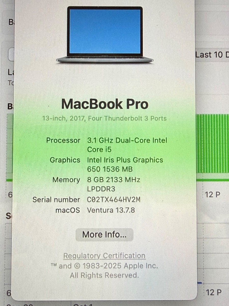 Apple MacBook Pro A1706 13.3 inch Laptop - MPXV2LL/A (2017) for