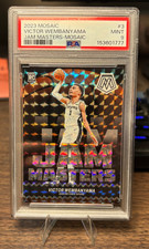2023-24 Panini Mosaic Victor Wembanyama RC #3 Jam Masters Silver PSA 9 Spurs