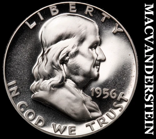 1956 Franklin Half Dollar- Silver- Choice Gem Proof Cameo Luster #J2926