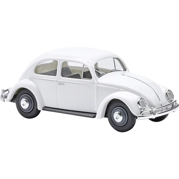 Busch 52956 H0 Pkw Modell Volkswagen (Vw) KäFer Mit Ovalfenster, Weiß-image