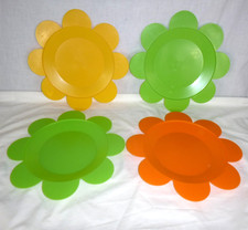 4 Vtg 60s BeautyFlex MOD Daisy Flower Power H...