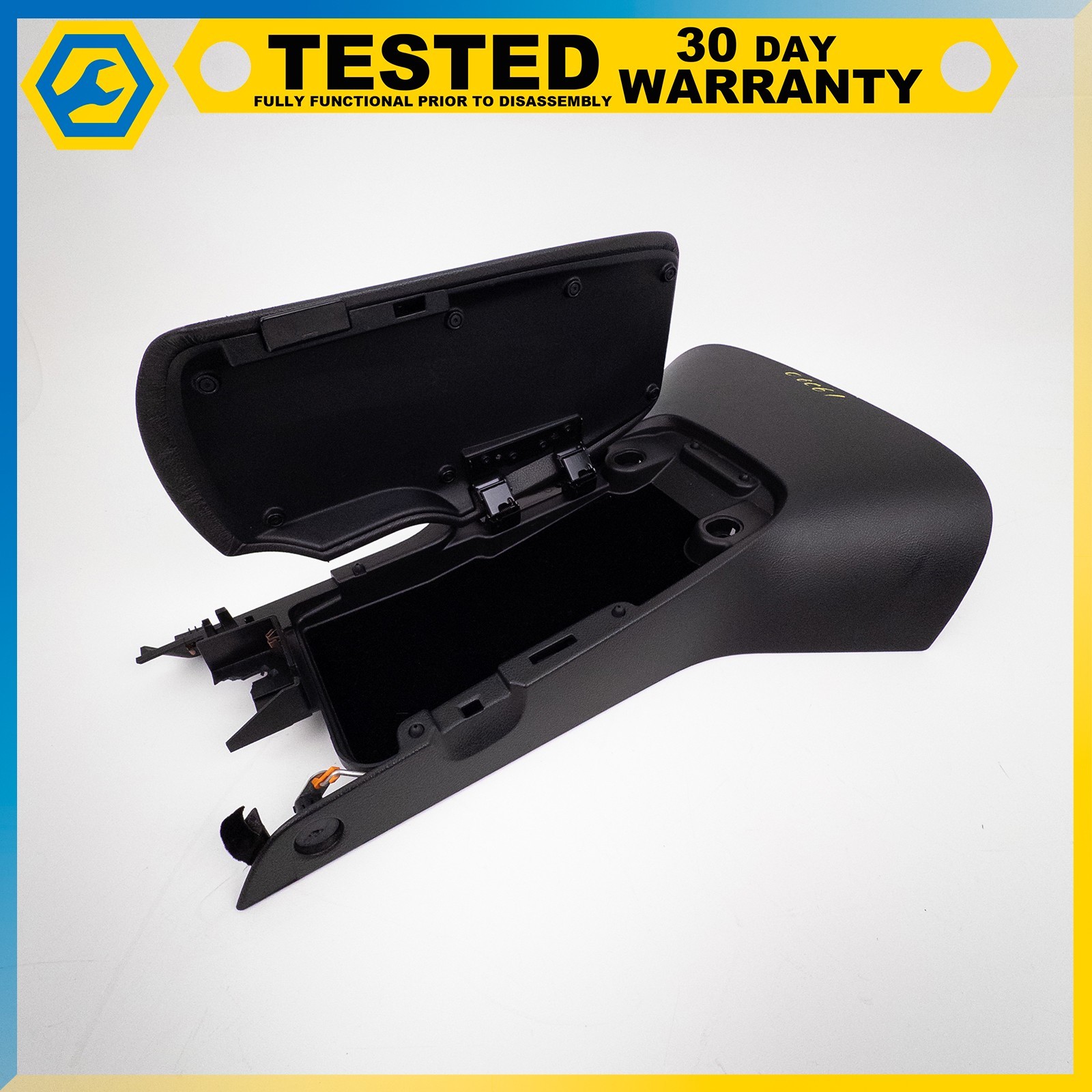 05-13 CHEVROLET CORVETTE C6 FRONT CENTER CONSOLE ARM REST LID ASSEMBLY BLACK OEM