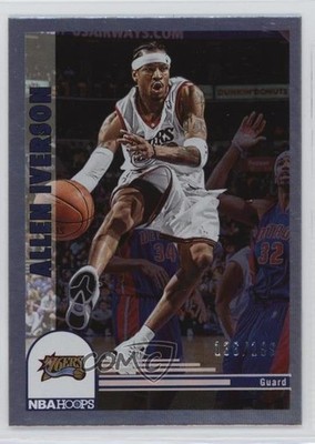 2022-23 Panini NBA Hoops Tribute Silver 136/199 Allen Iverson #297 HOF 1e2l