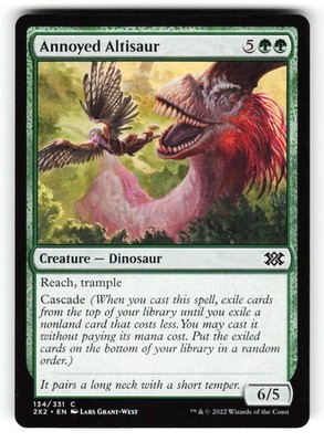 Annoyed Altisaur #134 (NM) (Non-Foil) (C) (2X2) Magic MTG