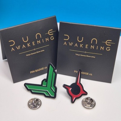 Dune awakening Faction Pin Anstecker Set Selten Pressemappe Promo Sammler Merchandise