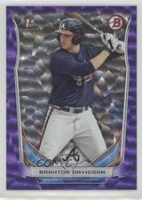 2014 Bowman Draft Purple Ice 37/99 Braxton Davidson #DP28 l5x