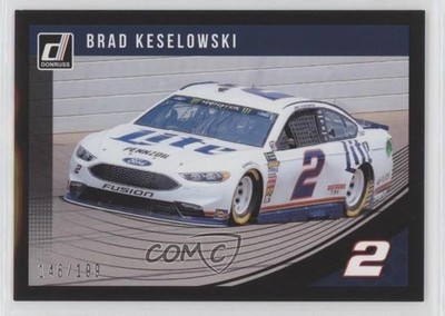 2019 Panini Donruss NASCAR Cars Black 146/199 Brad Keselowski #90 n1u