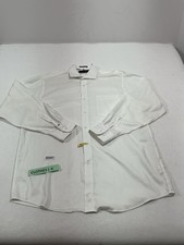 Mens Excellent Cond Tommy Hilfiger Button Down Dress Shirt 16-16.5 34-35 White