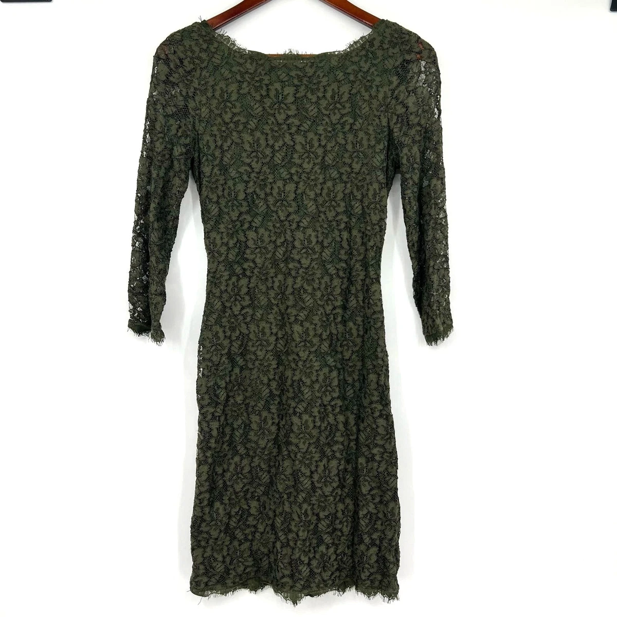 knee length dresses for ladies DIANE VON FURSTENBERG Lace and Sequin Dress – eKlozet main image 0