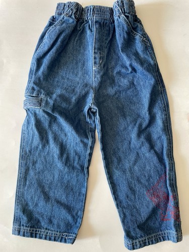 VTG Y2K Spider-Man Children’s Denim Jean Pants Elastic Band Size 4T