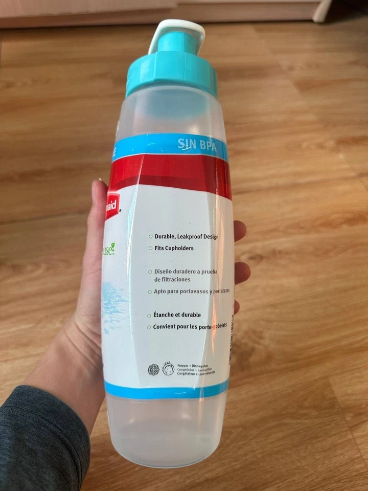 Rubbermaid 32 oz Chug garrafa de água hidratação copo plástico sem BPA à prova de vazamento - Imagem 4 de 4