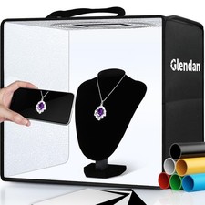 Portable Photo Studio Light Box,12"x12" Professional Dimmable Shooting Tent K...