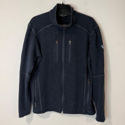 Kuhl Mens Revel Fleece Jacket Medium Navy Blue Full Zip 3183R
