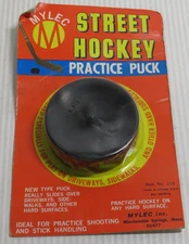 Vintage Street Hockey Practice Puck Mylec Novelty Dime Store Made In USA H5