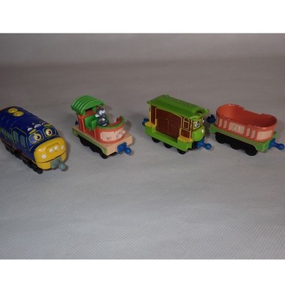 Chuggington Kids Brewster Diecast Train with 3 Cargo Cars Set