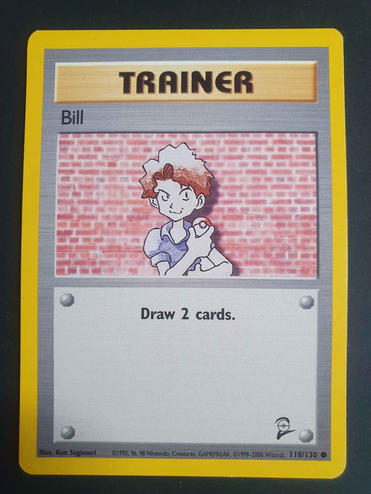 Bill 118/130 Trainer - Base Set 2 - Pokemon Card - Lightly Played