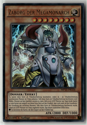 Yu-Gi-Oh! Zaborg der Megamonarch Ultra Rare MP15-DE154 1. Auflage Excellent